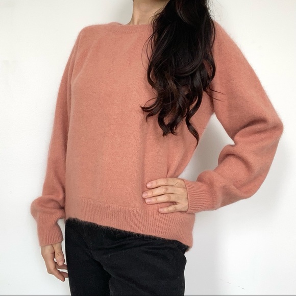 H&M rust fuzzy sweater size 4 - Picture 2 of 7